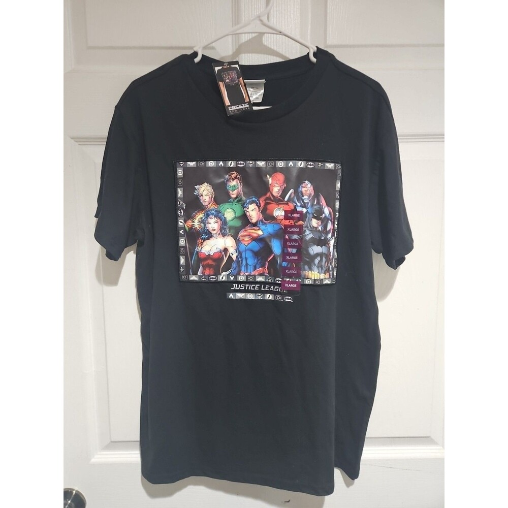 Justice League XL Crew Neck T-shirt By Freeze New With Tag